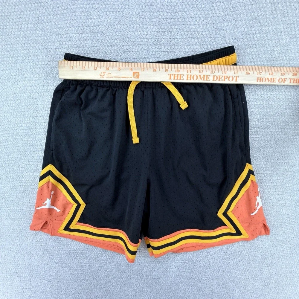 Nike Jordan Dri-Fit Sport Diamond Basketball Shorts Mens XL Black Gym Mesh - Picture 10 of 12